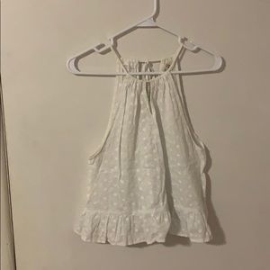 White flowy tank top